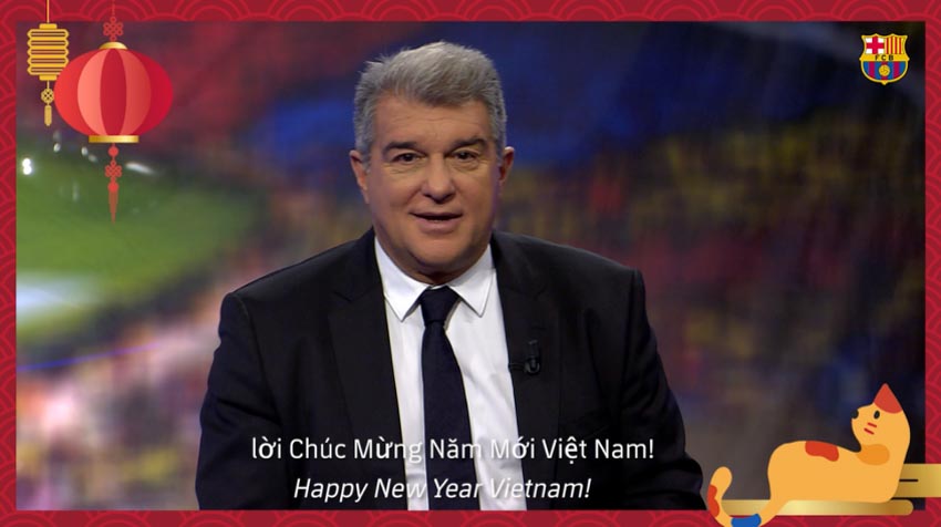 Câu lạc bộ bóng đá Barcelona gửi lời chúc mừng năm mới đến người hâm mộ Việt Nam - 2