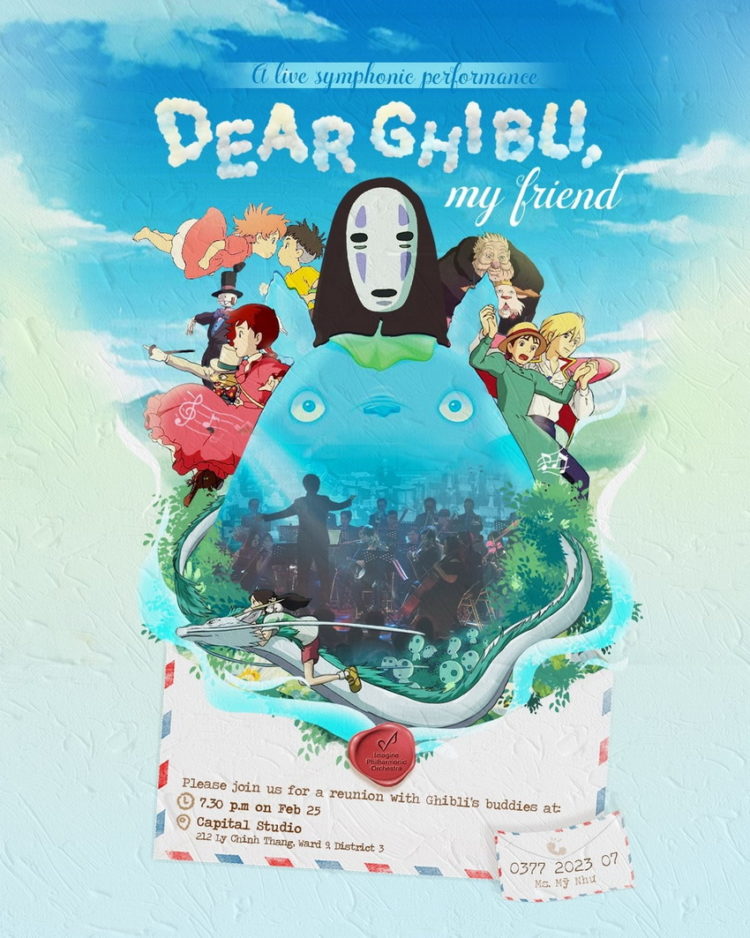 “Dear Ghibli, My Friend”: Hòa nhạc giao hưởng Ghibli đầu tiên tại Việt Nam trình diễn 3D Mapping 5