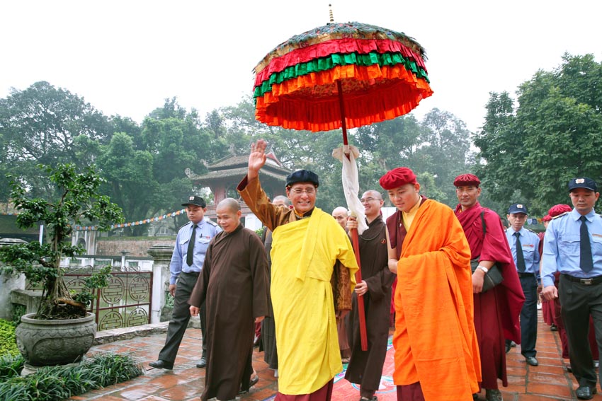 Đức Nhiếp Chính Vương Drukpa Thuksey Rinpoche chủ trì Pháp hội cầu an, ban gia trì chữa lành tại chùa Thiên Quang, Bình Dương - 1