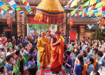 Đức Nhiếp Chính Vương Drukpa Thuksey Rinpoche chủ trì Pháp hội cầu an, ban gia trì chữa lành tại chùa Thiên Quang, Bình Dương - 4