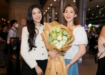 Á hậu Thúy Vân đón siêu mẫu người Nhật Shiho Yano đến Việt Nam 01