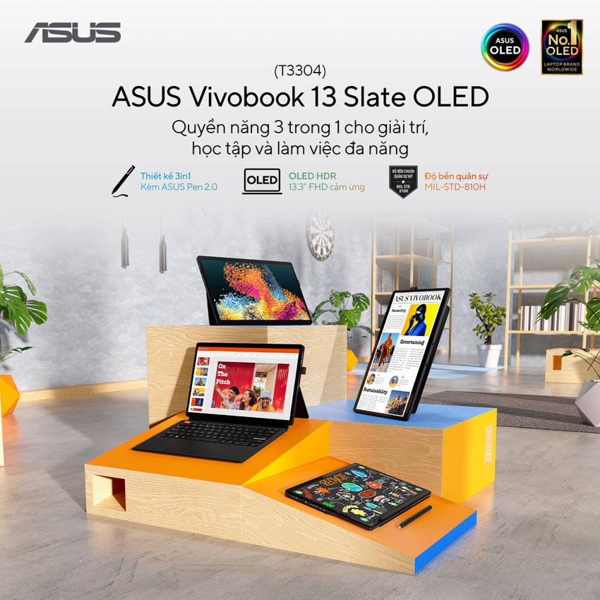 ASUS giới thiệu dòng VivoBook 13 Slate - 9