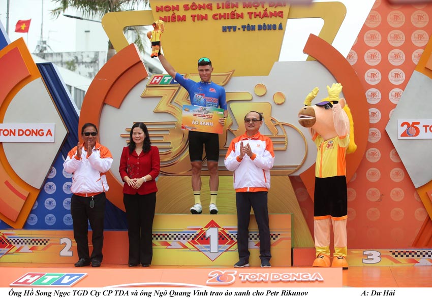 Đua Xe đạp HTV – Tôn Đông Á  lần thứ 35 – 2023: Petr Rikunov (TLT) mang chiến thắng về ngay trên TP Long Xuyên - 10