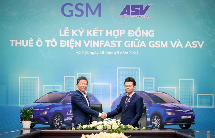 ASV Airports Taxi thuê 500 ô tô điện Vinfast từ GSM - 1