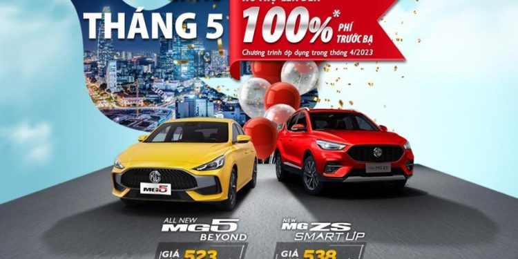 MG tại Việt Nam khuyến mãi tháng 5/2023 cho tất cả các mẫu xe