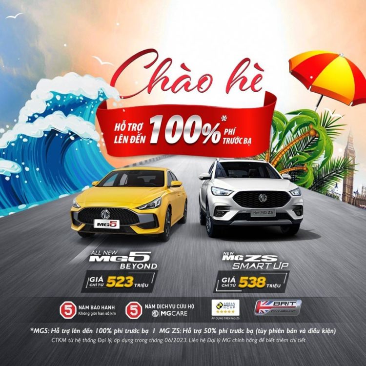 Ưu đãi tháng 6: Chào hè cùng MG Việt Nam
