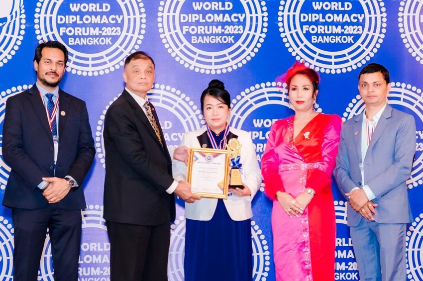 Doanh nhân Ngọc Thu nhận giải thưởng Quốc tế 'Giải thưởng Nhà ngoại giao 2023' - 3