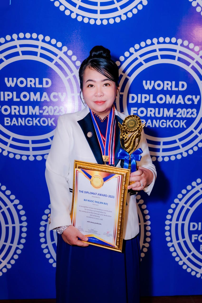 Doanh nhân Ngọc Thu nhận giải thưởng Quốc tế 'Giải thưởng Nhà ngoại giao 2023' - 4