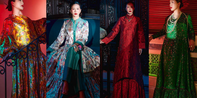 Hoa hậu quý bà Thu Hoài đẹp quý phái trong concept gấm hoa của BST Quiet Luxury 2023- Chu Gallery - 9