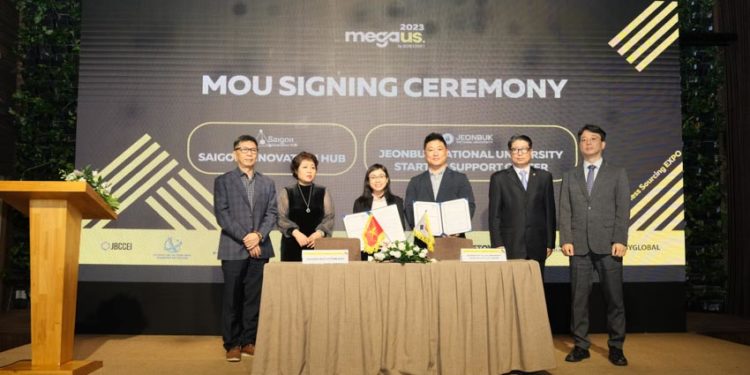 Sự kiện Triển lãm đa ngành Hàn Việt  MEGA US EXPO và Cuộc thi Ý tưởng Khởi nghiệp Sinh viên UNIV.STAR 2023 - 3