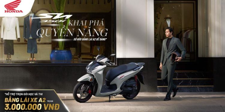 Honda Việt Nam hỗ trợ phí học bằng lái xe A2 cho khách hàng mua xe SH350i