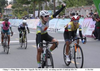 Nguyễn Thị Thi đội Tập đoàn Lộc Trời đoạt áo vàng và áo xanh  đầu tiên -1