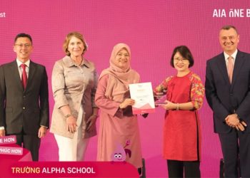 Đại diện Việt Nam giành giải thưởng 'Trường học lành mạnh nhất AIA' - khu vực châu Á