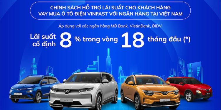 Chính sách hỗ trợ lãi suất cho khách hàng vay mua ô tô điện VinFast với ngân hàng tại Việt Nam
