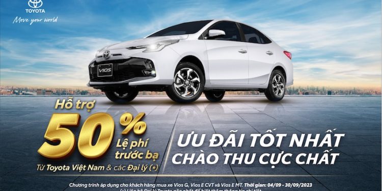 Khuyến mại đặc biệt cho Toyota Vios tại đại lý Toyota tháng 9/2023