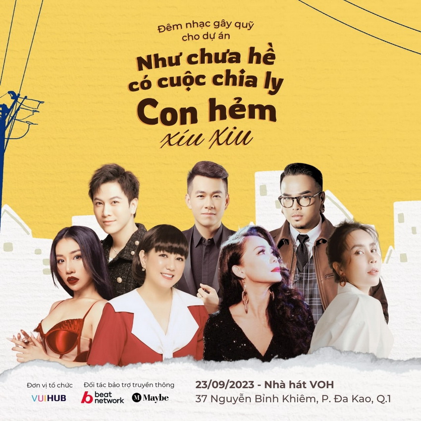 Đêm nhạc “Con Hẻm Xíu Xiu” gây quỹ hỗ trợ chương trình Như Chưa Hề Có Cuộc Chia Ly 1