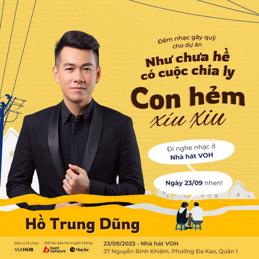 Đêm nhạc “Con Hẻm Xíu Xiu” gây quỹ hỗ trợ chương trình Như Chưa Hề Có Cuộc Chia Ly 6