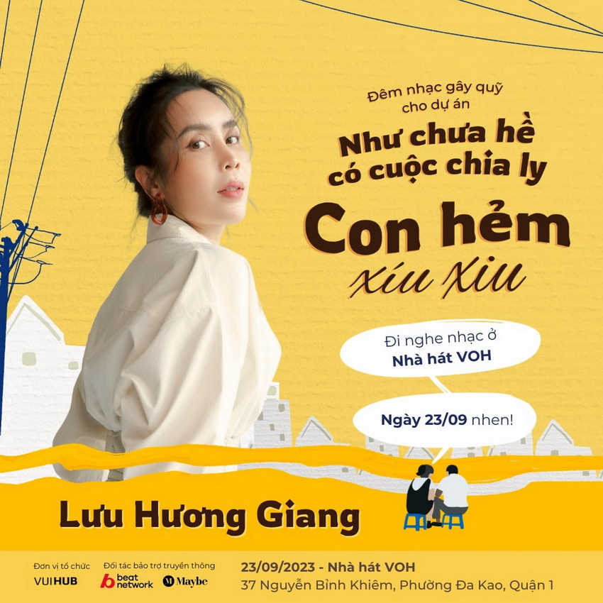 Đêm nhạc “Con Hẻm Xíu Xiu” gây quỹ hỗ trợ chương trình Như Chưa Hề Có Cuộc Chia Ly