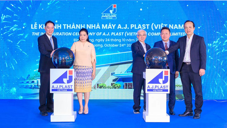 A.J. Plast (Việt Nam) khánh thành nhà máy sản xuất màng phim nhựa tại Bình Dương