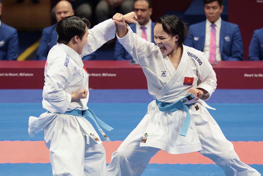 Karate mang về HCV nội dung Kata đồng đội nữ tại Asiad 19 - 6