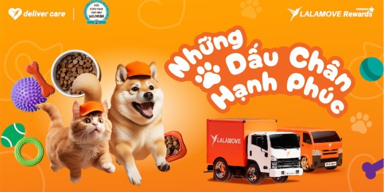 Lalamove hợp tác với nhóm cứu hộ chó mèo Sài Gòn Time để giúp động vật bị bỏ rơi