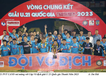 U 21 PVF-CAND lần đầu tiên vô dịch Giải U 21 Quốc gia Thanh Niên 2023