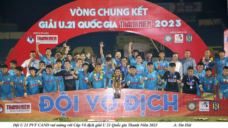 U 21 PVF-CAND lần đầu tiên vô dịch Giải U 21 Quốc gia Thanh Niên 2023