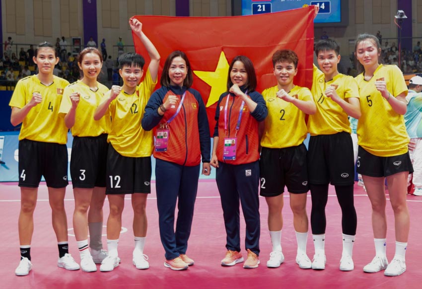 Đội tuyền nữ cầu mây Việt Nam đoạt Huy chương Vàng tại Asiad 2023 - 2