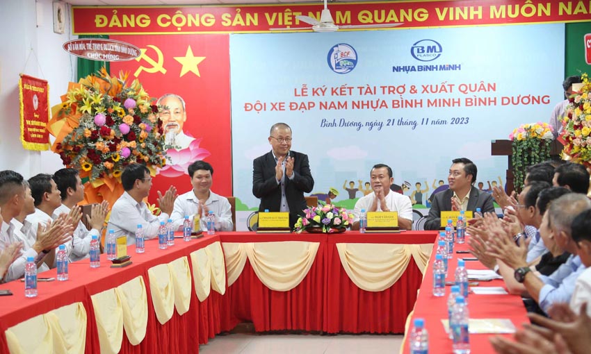 Nhựa Bình Minh tiếp tục tài trợ cho xe đạp Bình Dương - 5