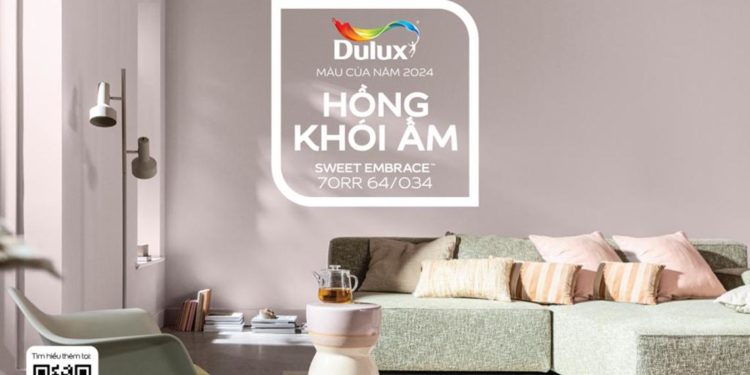 Màu của năm 2024 Hồng Khói Ấm: Ngọt ngào như vòng tay ôm siết