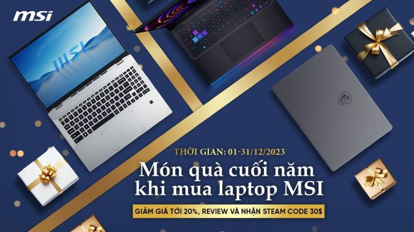 Ưu đãi laptop MSI