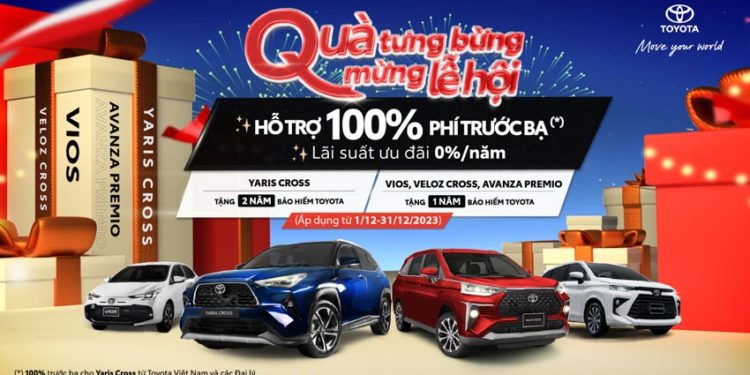Toyota tiếp tục đưa ra chương trình khuyến mãi đặc biệt cho tháng 12/2023