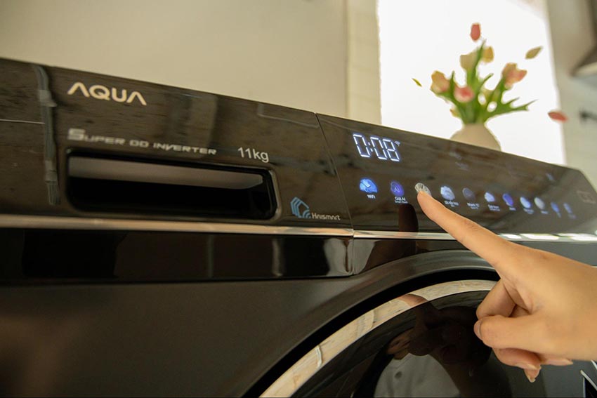 Đánh giá máy giặt Aqua Color AI AQD-DDW1100J: Tích hợp AI thông minh, kết nối smartphone tiện lợi, giá tốt - 7