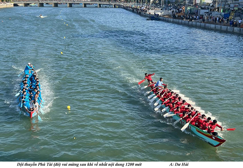 Giải đua thuyền – Thúng mừng Xuân Giáp Thìn TP Phan Thiết: Đội thuyển phường Phú Tài đoạt cú đúp - 12