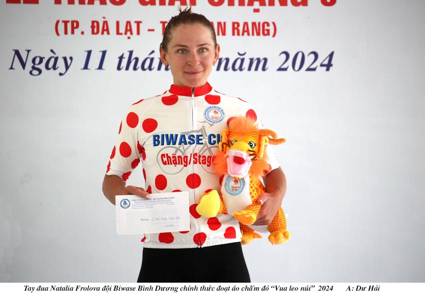 Biwase Cup 2024 – Natalia Frolova chính thức đoạt áo chấm đỏ 'Nữ hoàng leo núi' và áo vàng sau 6 chặng. - 15