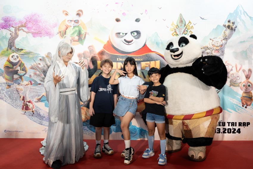 Dàn nghệ sĩ Việt cùng gia đình háo hức chào đón gấu Po trở lại tại buổi công chiếu phim Kung Fu Panda 4 - 6