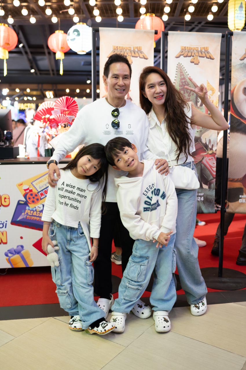 Dàn nghệ sĩ Việt cùng gia đình háo hức chào đón gấu Po trở lại tại buổi công chiếu phim Kung Fu Panda 4 - 4