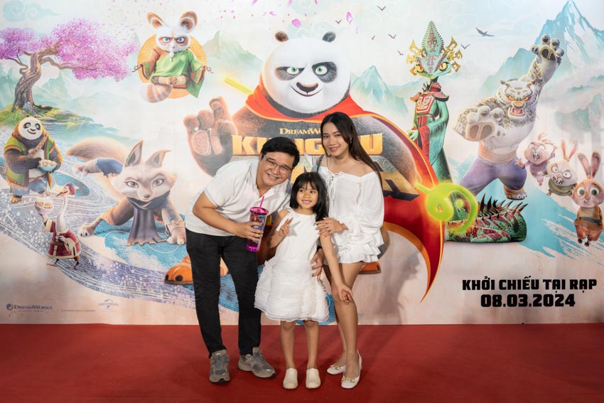 Dàn nghệ sĩ Việt cùng gia đình háo hức chào đón gấu Po trở lại tại buổi công chiếu phim Kung Fu Panda 4 - 7