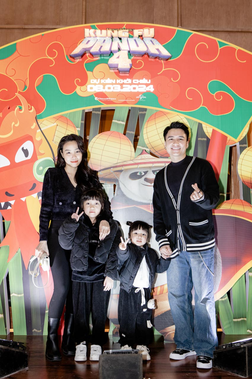 Dàn nghệ sĩ Việt cùng gia đình háo hức chào đón gấu Po trở lại tại buổi công chiếu phim Kung Fu Panda 4 - 1