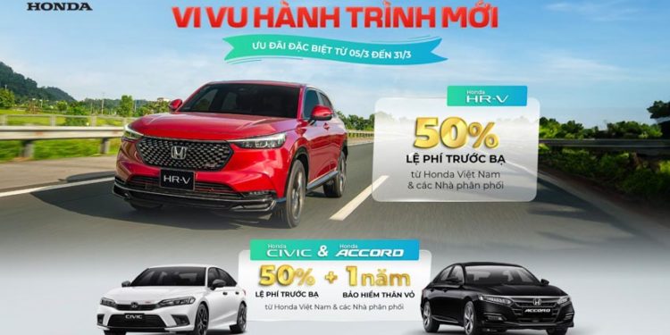 Chương trình khuyến mại của các dòng xe ô tô Honda trong tháng 3 năm 2024