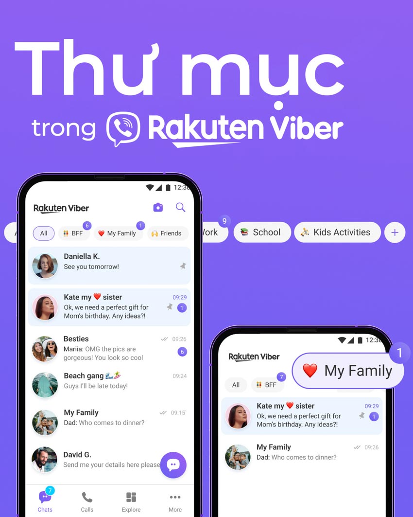 Rakuten Viber ra mắt thư mục trò chuyện tùy chỉnh - 1