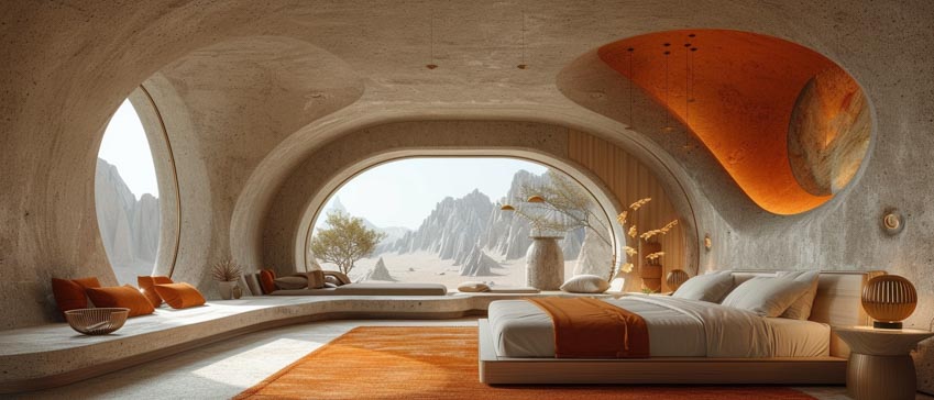 AI lấy cảm hứng từ 'Dune': Cung điện Arrakis của NK INTERIOR Design Studio - 7