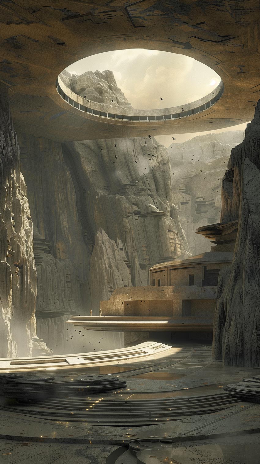 AI lấy cảm hứng từ 'Dune': Cung điện Arrakis của NK INTERIOR Design Studio - 11
