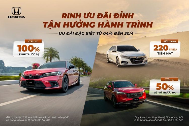 Cơ hội vàng mua xe Honda với giá ưu đãi - chỉ trong tháng 4/2024!