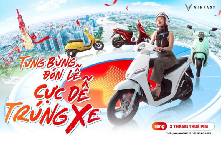 Vinfast ưu đãi lớn cho khách hàng mua xe máy điện trong quý II - 2