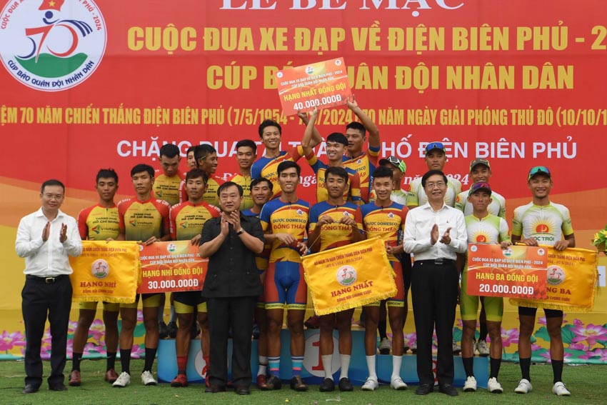 Cuộc đua xe đạp Về Điện Biên Phủ 2024:  Xuân Lộc lập kỷ lục 'ăn trọn' 4 áo danh giá - 5