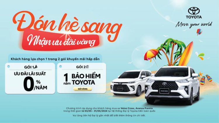 Chương trình khuyến mại xe Toyota Veloz Cross & Avanza Premio tháng 5/2024