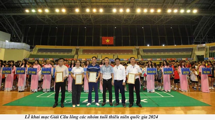 Lễ khai mạc Giải cầu lông các nhóm tuổi thiếu niên quốc gia năm 2024 - 3