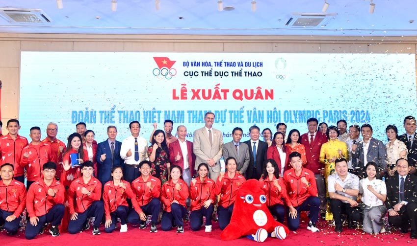 Lễ xuất quân đoàn Thể thao Việt Nam tham dự Thế Vận Hội Olympic Paris 2024 - 1