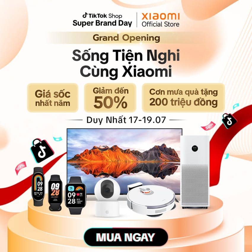 Ngày hội Xiaomi Super Grand Opening trên TikTok Shop với ưu đãi khủng, quà tặng trị giá 200 triệu đồng - 1